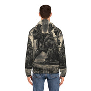Full-Zip Hoodie - Mechacat on a Rooftop Design