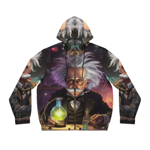 Funny Chemistry Experiment Men's Full-Zip Hoodie