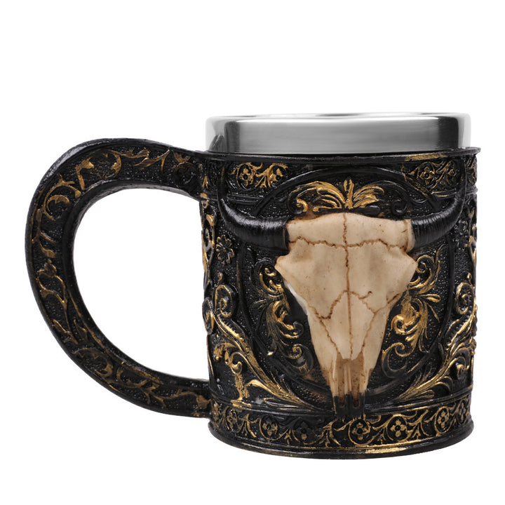Sheep Horn Beer Mug stainless steel 3D design