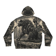 Full-Zip Hoodie - Mechacat on a Rooftop Design