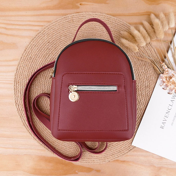 PU Leather Backpack for Women Anti Theft Waterproof