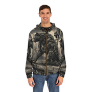 Full-Zip Hoodie - Mechacat on a Rooftop Design