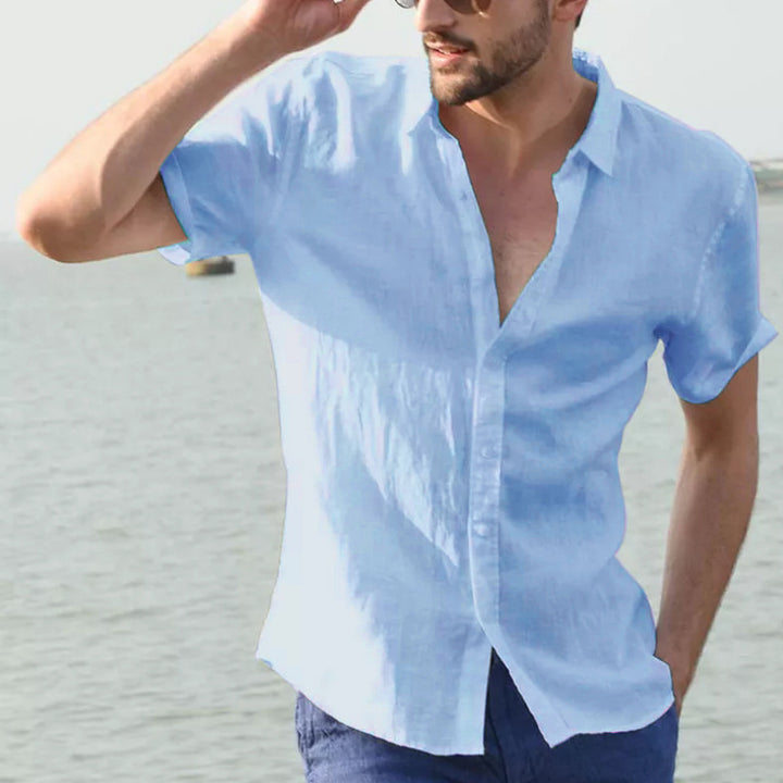Explosive cross-border special for European and American summer short-sleeved casual foreign trade men&
