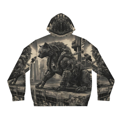 Full-Zip Hoodie - Mechacat on a Rooftop Design