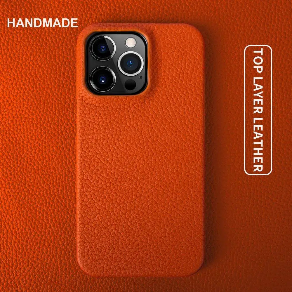 Luxury Leather iPhone Case For 17 Pro Max–7