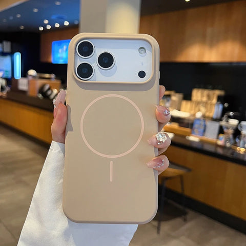 Soft Liquid Silicone Magsafe Phone Case