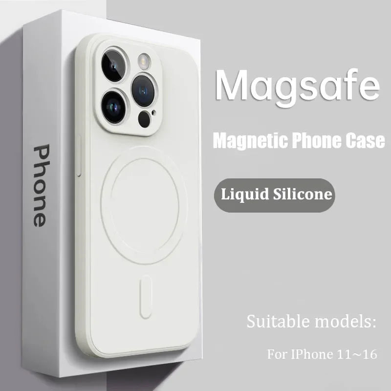 Luxury Magsafe Silicone Case For iPhone 17–11