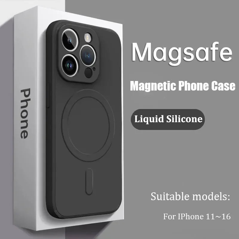 Luxury Magsafe Silicone Case For iPhone 17–11