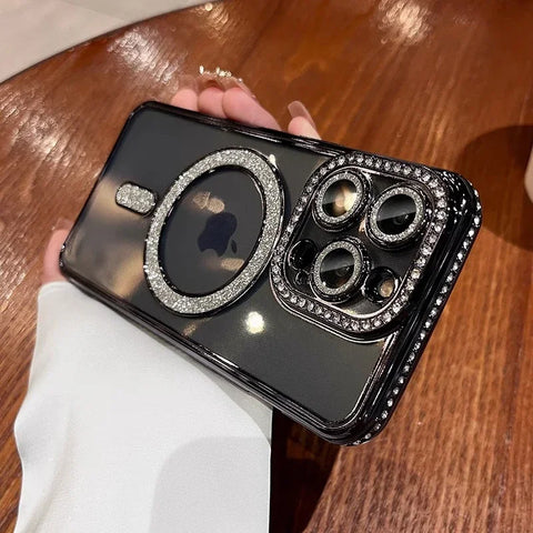 Luxury Transparent Diamond iPhone 13 Cover