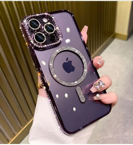 Sparkling Transparent iPhone 16 Plus Cover