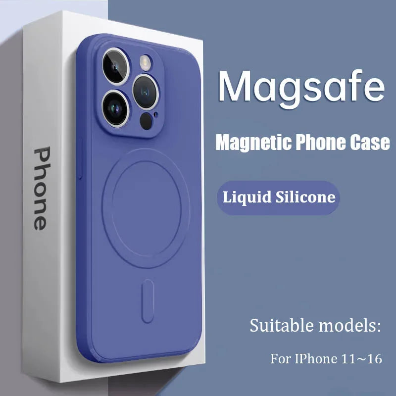 Luxury Magsafe Silicone Case For iPhone 17–11