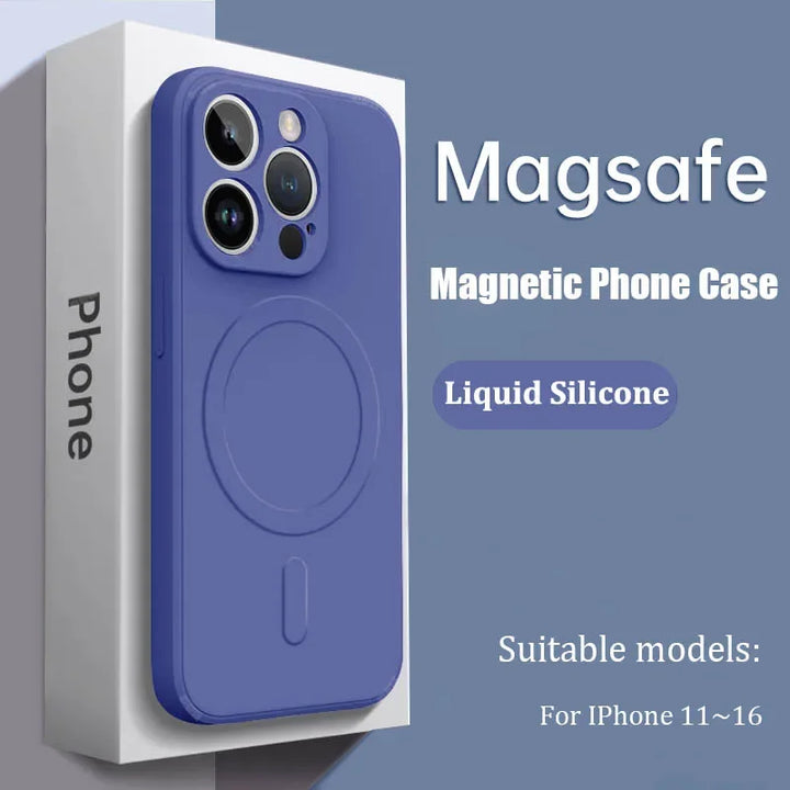 Luxury Magsafe Silicone Case For iPhone 17–11
