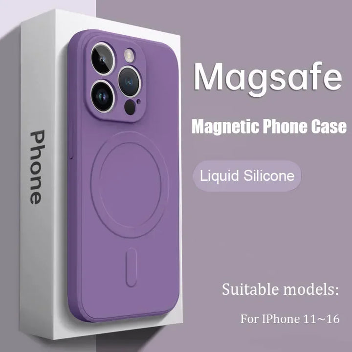Luxury Magsafe Silicone Case For iPhone 17–11