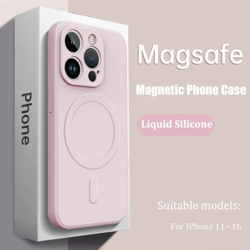 Luxury Magsafe Silicone Case For iPhone 17–11