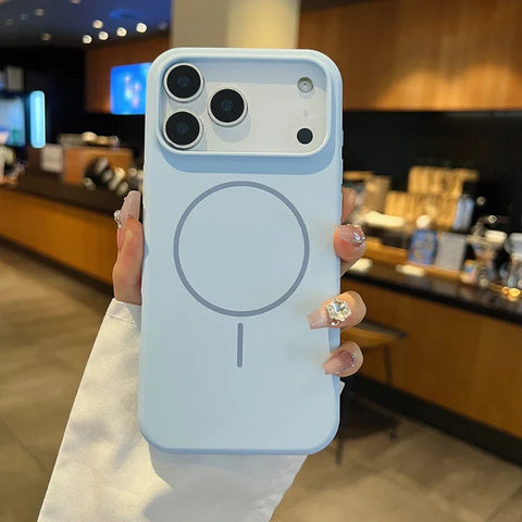Solid Color Silicone Magsafe iPhone Case