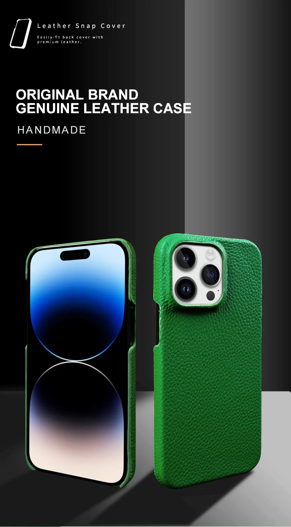 Luxury Leather iPhone Case For 17 Pro Max–7