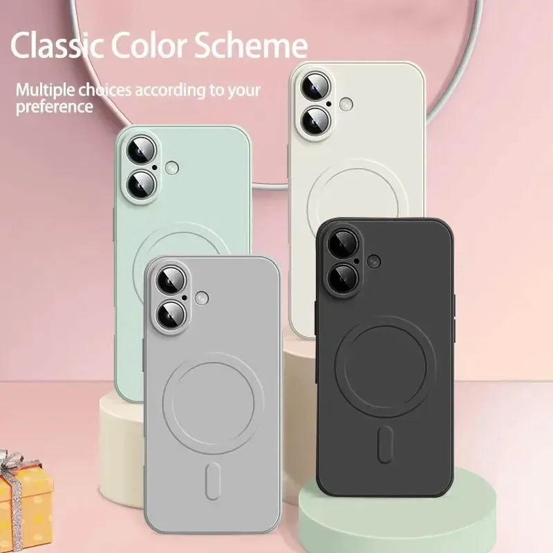 Luxury Magsafe Silicone Case For iPhone 17–11