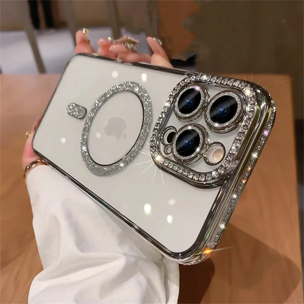 Sparkling Transparent iPhone 16 Plus Cover