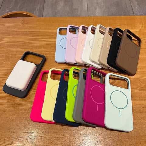 Soft Liquid Silicone Magsafe Phone Case