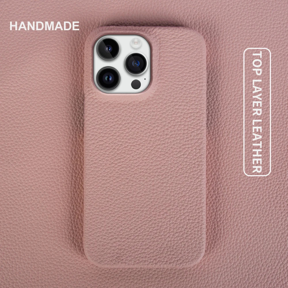 Luxury Leather iPhone Case For 17 Pro Max–7