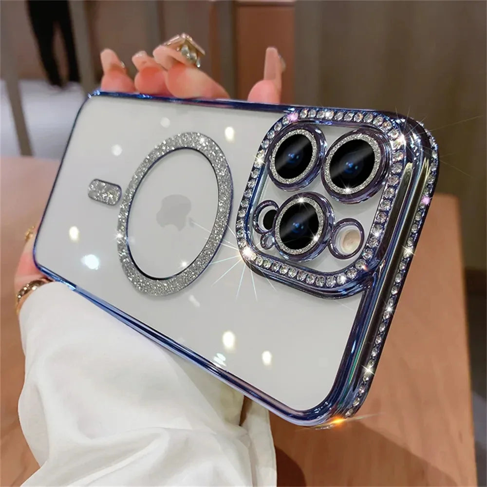 Shiny Diamond iPhone 14 Clear Case