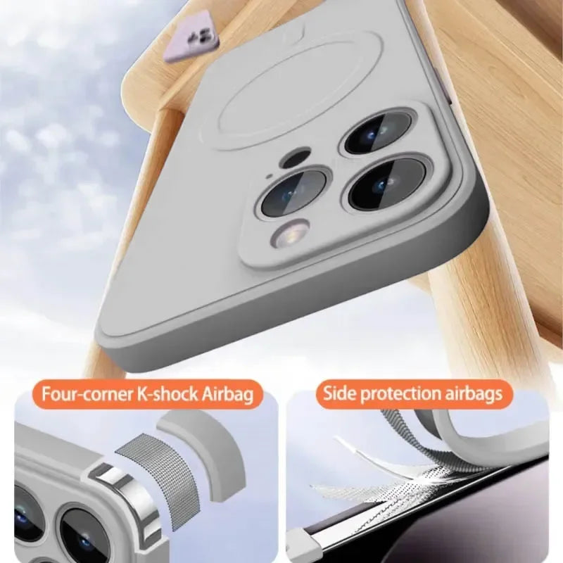 Luxury Magsafe Silicone Case For iPhone 17–11