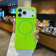 Solid Color Silicone Magsafe iPhone Case