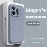 Magnetic Silicone Case for iPhone 16