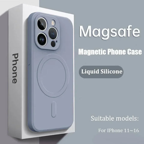 Magnetic Silicone Case for iPhone 16