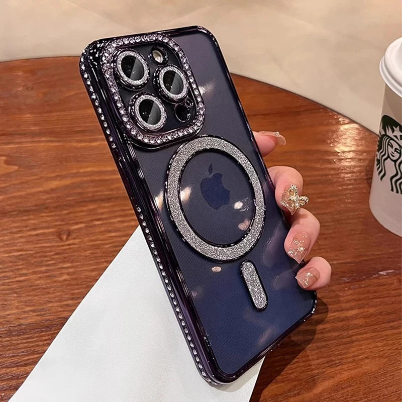 Sparkling Transparent iPhone 16 Plus Cover