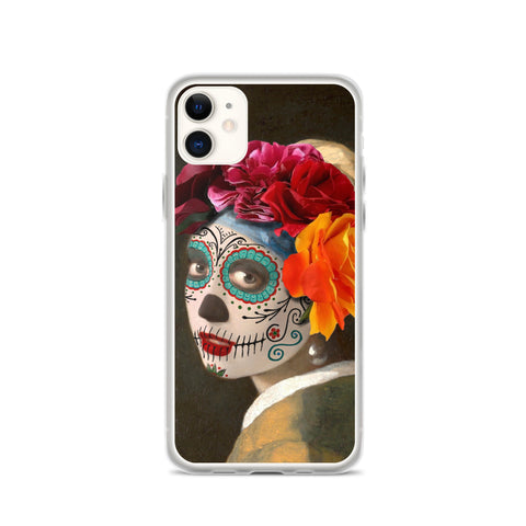 Catrina with a pearl earring Clear Case for iPhone®