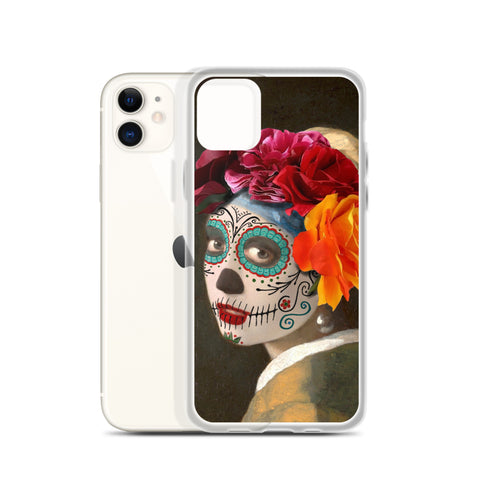 Catrina with a pearl earring Clear Case for iPhone®