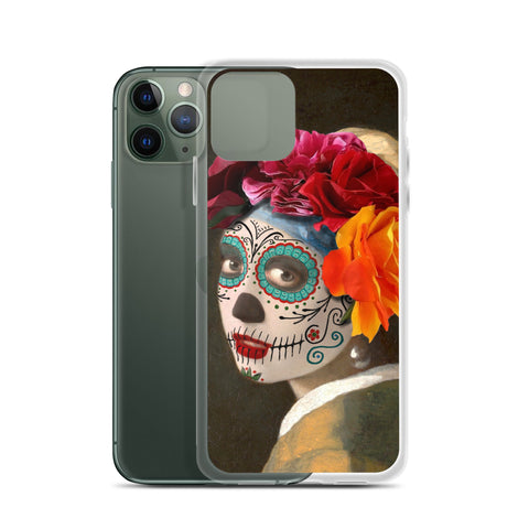 Catrina with a pearl earring Clear Case for iPhone®