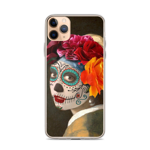 Catrina with a pearl earring Clear Case for iPhone®