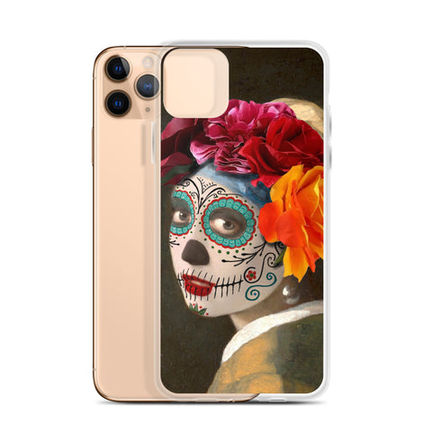 Catrina with a pearl earring Clear Case for iPhone®