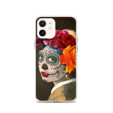 Catrina with a pearl earring Clear Case for iPhone®