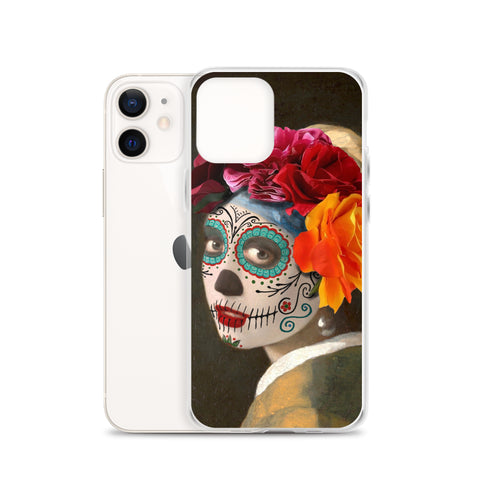 Catrina with a pearl earring Clear Case for iPhone®