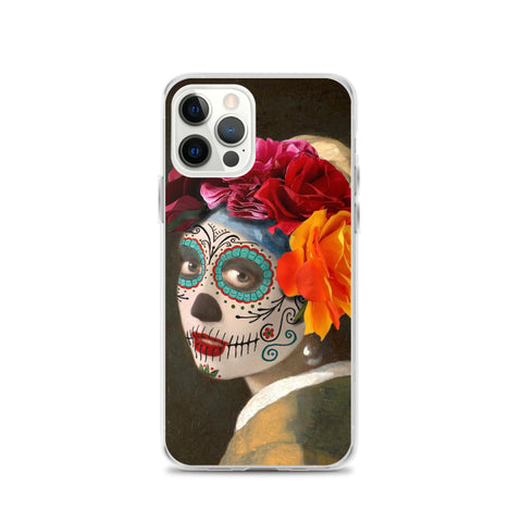 Catrina with a pearl earring Clear Case for iPhone®