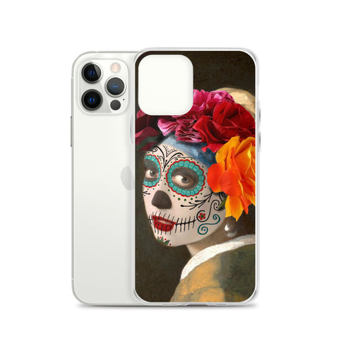 Catrina with a pearl earring Clear Case for iPhone®