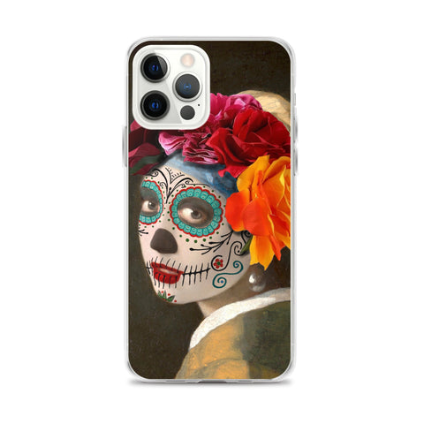 Catrina with a pearl earring Clear Case for iPhone®