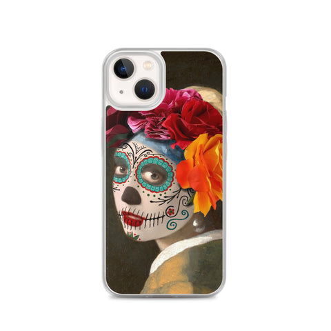 Catrina with a pearl earring Clear Case for iPhone®