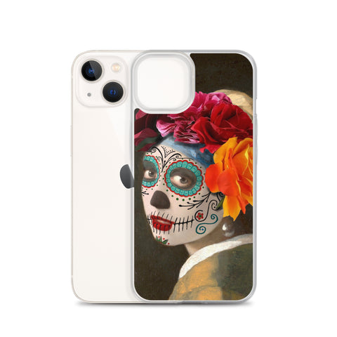 Catrina with a pearl earring Clear Case for iPhone®