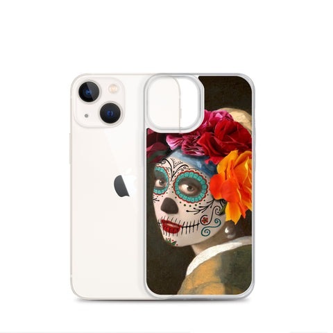 Catrina with a pearl earring Clear Case for iPhone®
