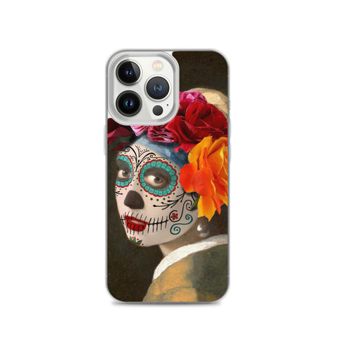 Catrina with a pearl earring Clear Case for iPhone®