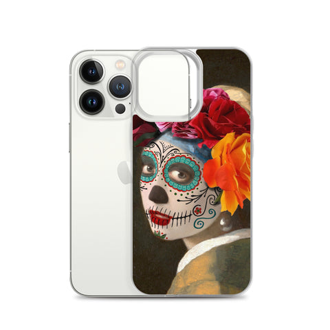 Catrina with a pearl earring Clear Case for iPhone®
