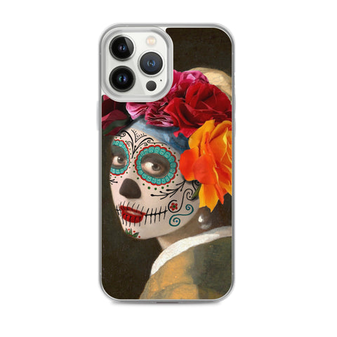 Catrina with a pearl earring Clear Case for iPhone®