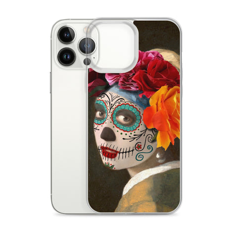 Catrina with a pearl earring Clear Case for iPhone®