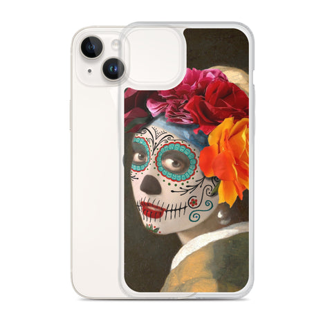 Catrina with a pearl earring Clear Case for iPhone®
