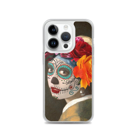 Catrina with a pearl earring Clear Case for iPhone®