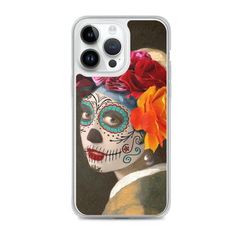 Catrina with a pearl earring Clear Case for iPhone®